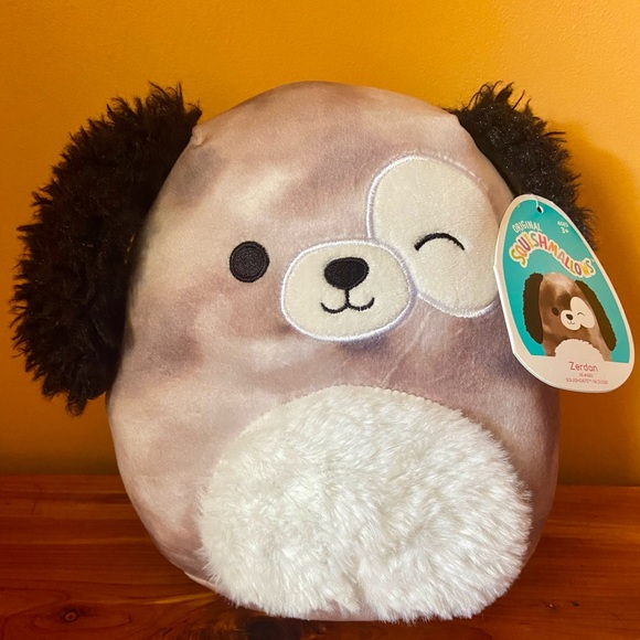 8” Squishmallows Zerdan the Marble Dog - Picture 1 of 6